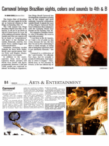 Carnival brings Brazilian sights, color and sounds to 4th & B - Mardi Gras Ball